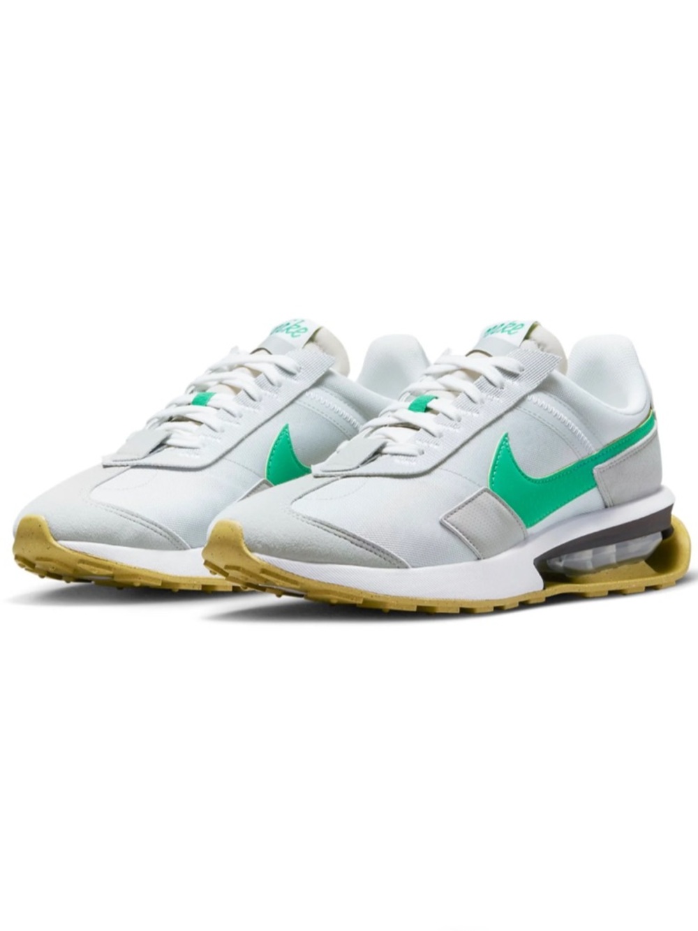 Nike Air Max Shoes Men’s Size 8 Gray Green Sneakers Running Athletic